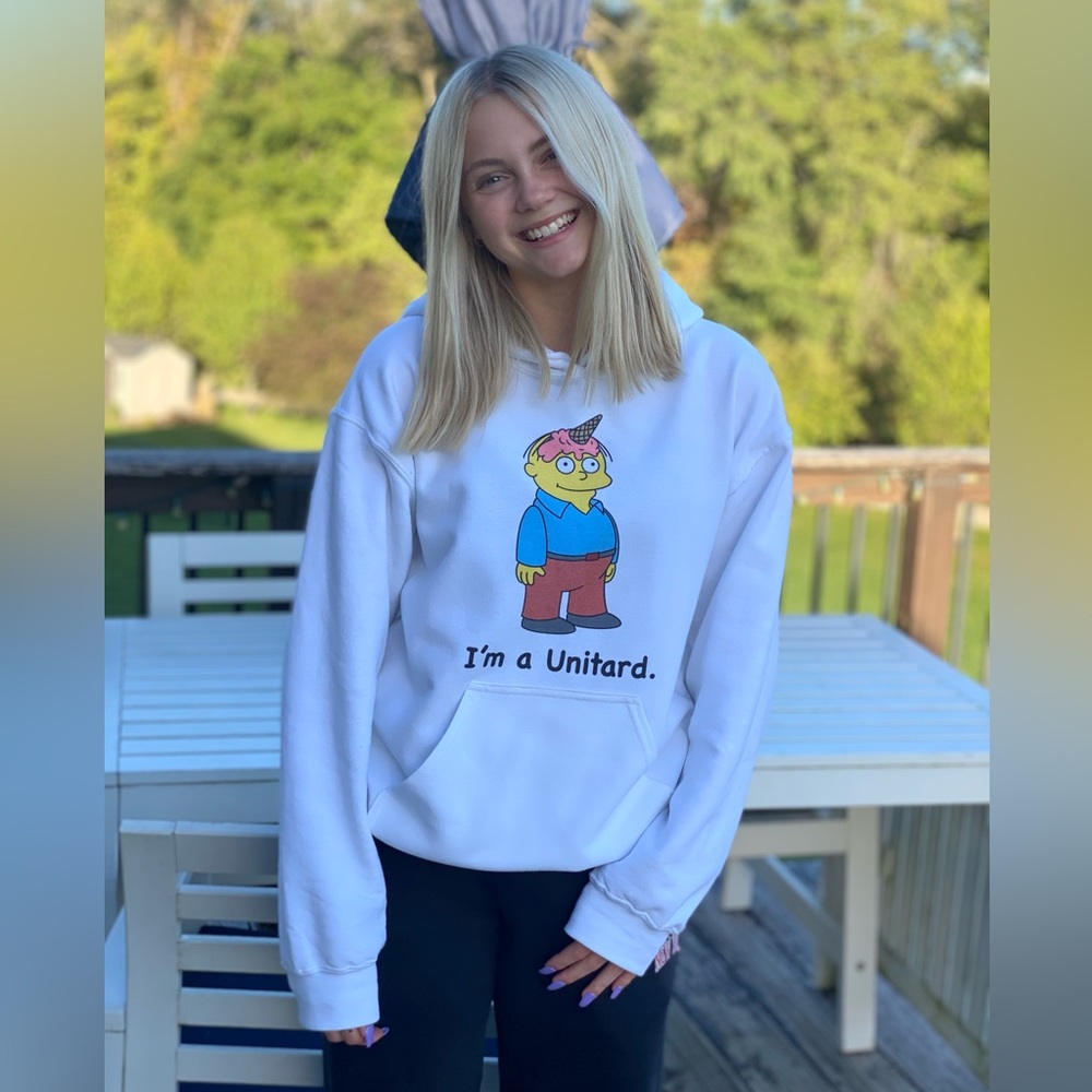 (XL) “New”Simpsons- “I’m a Unitard.” Ralph Wiggums Hoodie/Tshirt